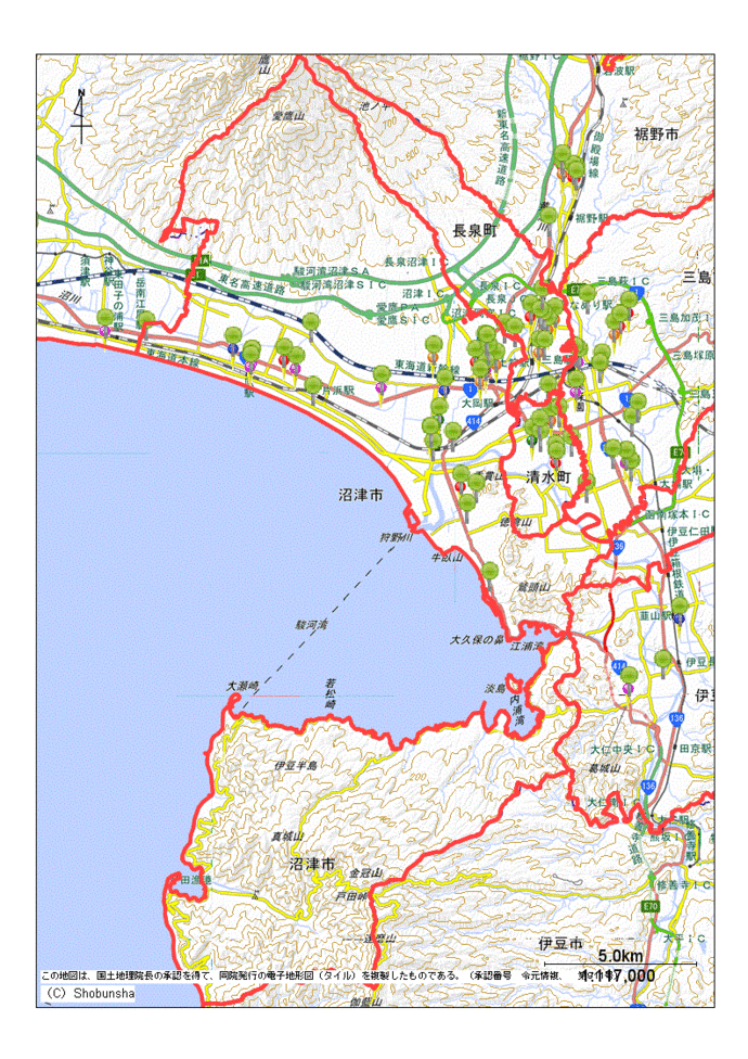 沼津市地図