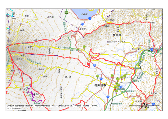 駿東郡小山町地図