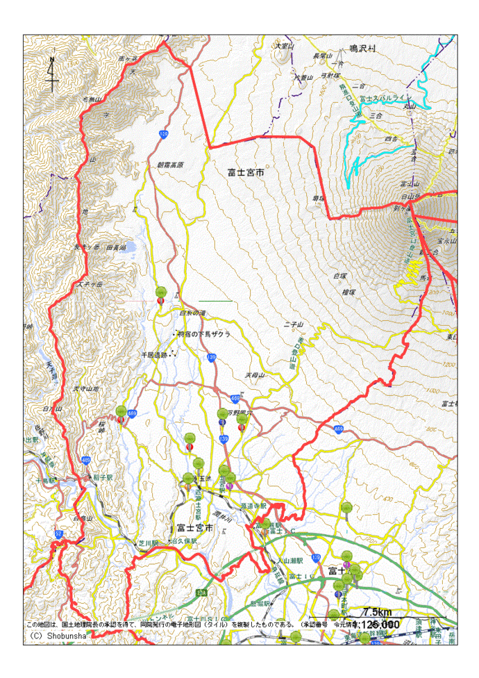 富士宮市地図