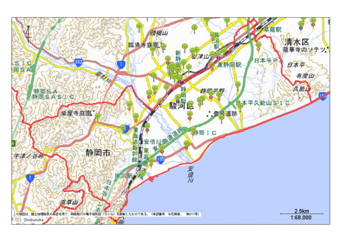 駿河区地図