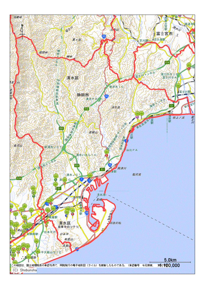 静岡市清水区内