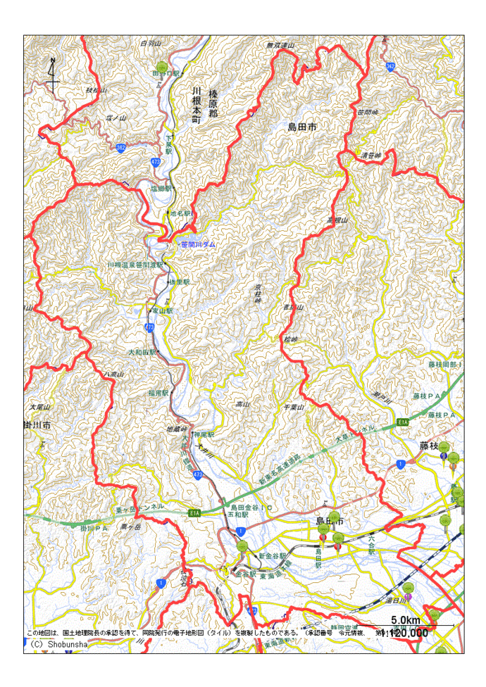 島田市内